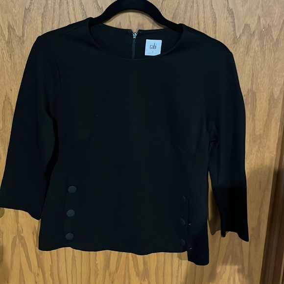 CLEAR OUT SALE: $10. CAbi #3232 Ponte Knit Utility top, Small - Picture 1 of 9